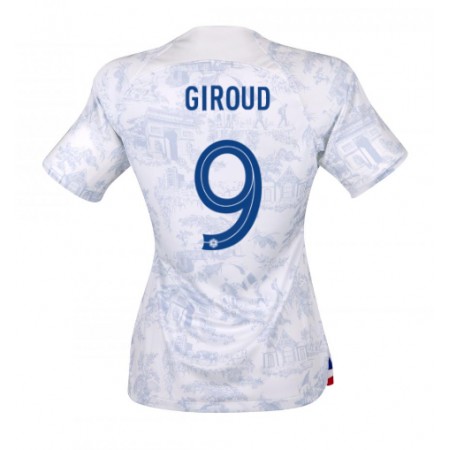 Fotbalové dres Francie Olivier Giroud 9 Dámské Venkovní Mistrovství Světa 2022 Krátký Rukáv